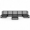 8-tlg. Garten-Lounge-Set Quete Massivholz Kiefer