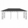 Pavillon Wadim mit Moskitonetz 6x3x2,73 m Anthrazit