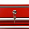 Werkzeugwagen Yared mit 14 Schubladen Stahl Rot