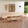 9-tlg. Garten-Lounge-Set Ruhama Massivholz Kiefer