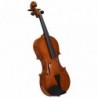 Violine Komplettset mit Bogen und Kinnstütze Dunkles Holz 4/4