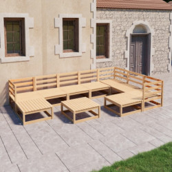 10-tlg. Garten-Lounge-Set...