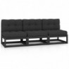 3-Sitzer-Sofa Bill mit Kissen Kiefer Massivholz