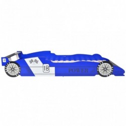 Kinder Rennwagen-Bett 90x200 cm Blau