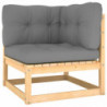 5-tlg. Garten-Lounge-Set Kendrick mit Kissen Kiefer Massivholz