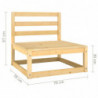 5-tlg. Garten-Lounge-Set Kendrick mit Kissen Kiefer Massivholz