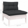 6-tlg. Garten-Lounge-Set Mariel mit Kissen Kiefer Massivholz