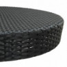 5-tlg. Gartenbar-Set Koa Poly Rattan Schwarz