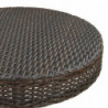 5-tlg. Gartenbar-Set Koen Poly Rattan Braun