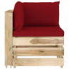 5-tlg. Garten-Lounge-Set Konane mit Kissen Grün Imprägniertes Holz