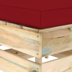 5-tlg. Garten-Lounge-Set Konane mit Kissen Grün Imprägniertes Holz