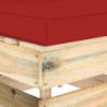 4-Sitzer-Gartensofa Esmeralda mit Kissen Grün Imprägniertes Holz