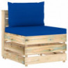 4-Sitzer-Gartensofa Esteban mit Kissen Grün Imprägniertes Holz