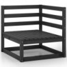 8-tlg. Garten-Lounge-Set Rafael Schwarz Massivholz Kiefer