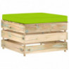 5-tlg. Garten-Lounge-Set Kriemhild mit Kissen Grün Imprägniertes Holz