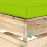 5-tlg. Garten-Lounge-Set Kriemhild mit Kissen Grün Imprägniertes Holz