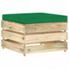 5-tlg. Garten-Lounge-Set mit Kissen Grün Imprägniertes Holz