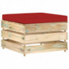 5-tlg. Garten-Lounge-Set Kudret mit Kissen Grün Imprägniertes Holz
