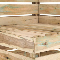 6-tlg. Garten-Lounge-Set Maya Grün Imprägniertes Kiefernholz