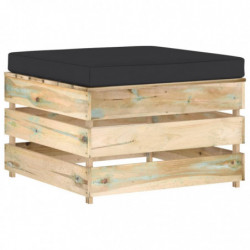 5-tlg. Garten-Lounge-Set Kuno mit Kissen Grün Imprägniertes Holz