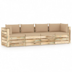 4-Sitzer-Gartensofa mit...
