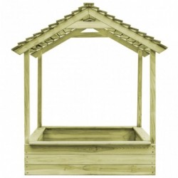 Garten-Spielhaus Ummo mit Sandkasten 128×120×145 cm Kiefernholz