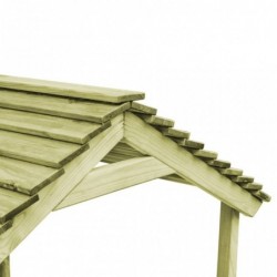 Garten-Spielhaus Ummo mit Sandkasten 128×120×145 cm Kiefernholz