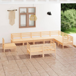 10-tlg. Garten-Lounge-Set...