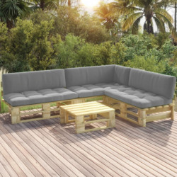 4-tlg. Paletten-Lounge-Set...